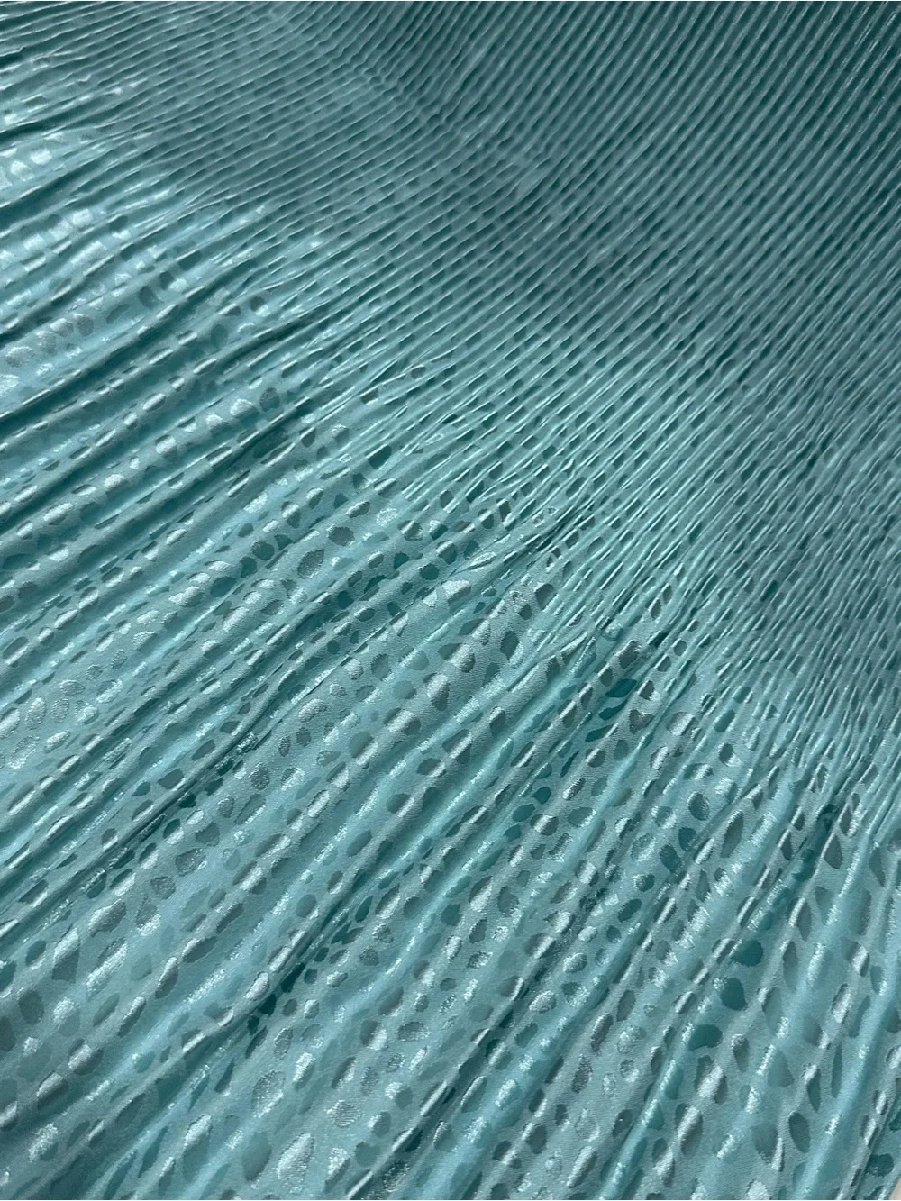 Umgee Seafoam Pleated Midi Skirt